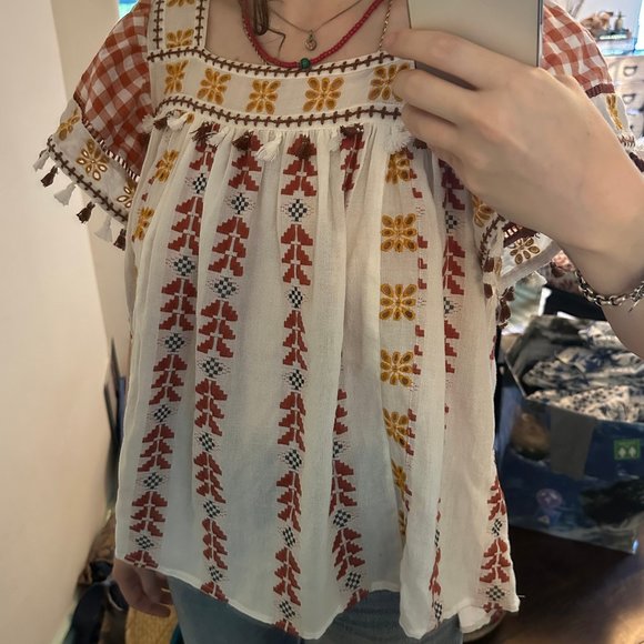 Dodo Bar Or Square Neck Blouse - Picture 1 of 5